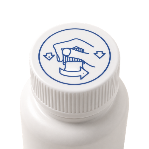 Child-resistant supplement bottle closure